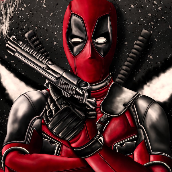 Mutant Icons - Deadpool - Series 1. All images are suitable for poster size are framing of any size within reason. PNG Digital Download.