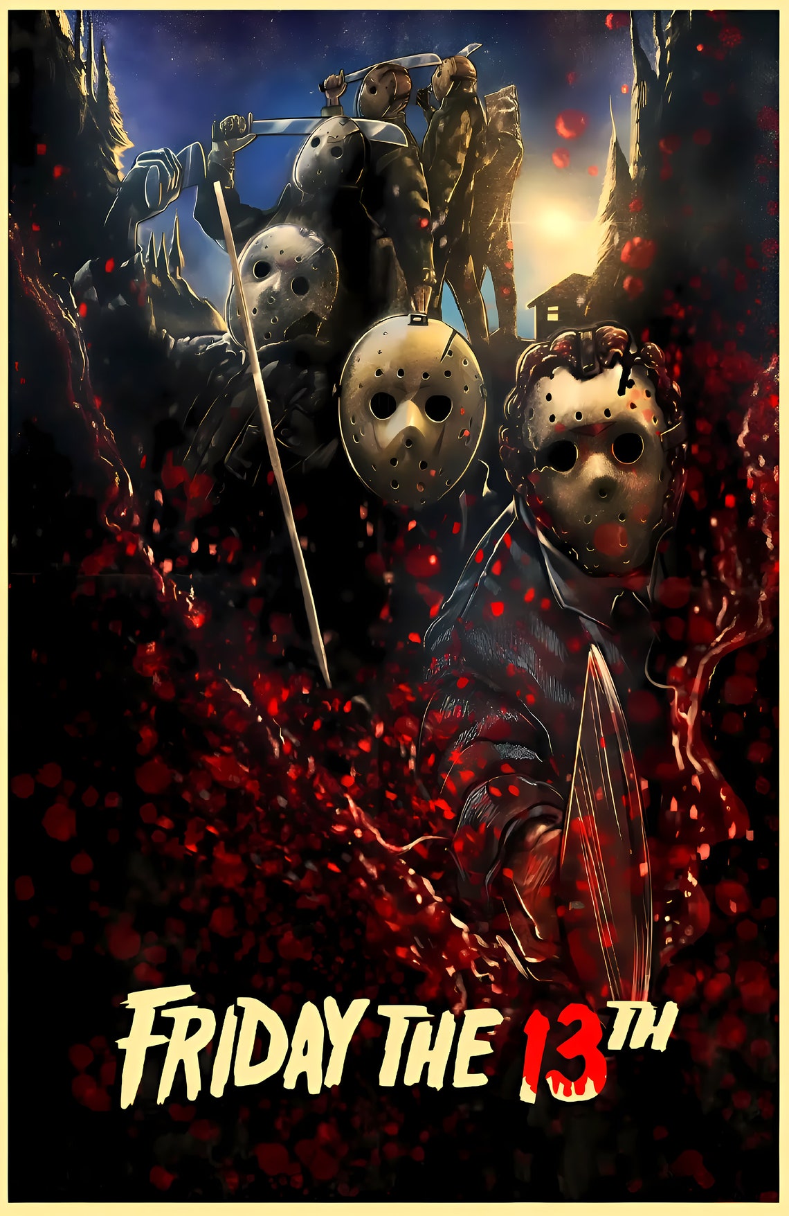 Jason Voorhees Comic Book Style Art Posters 1 PDF Digital Download. All ...