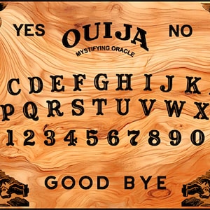 New! Standard Spirit Board/Ouija Board - 1 PDF Digital Download - Please read full description.