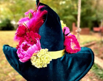 My Fair Lady Witch - Large Brim Witch Hat - One of a kind, hand-made