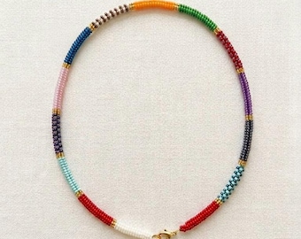 Collar de cuentas personalizado: Joyería colorida de estilo boho chic