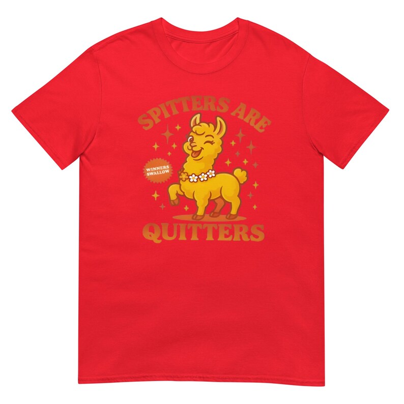 Spitters Are Quitters shirt, funny casual tee for smokers quitting, perfect motivational gift for him or her