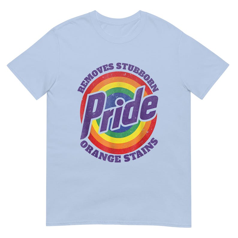 Removes Stubborn Orange Stains Pride T Shirt, Durable Cotton Tee, Effective Stain Removal Shirt, Perfect Pride Gift