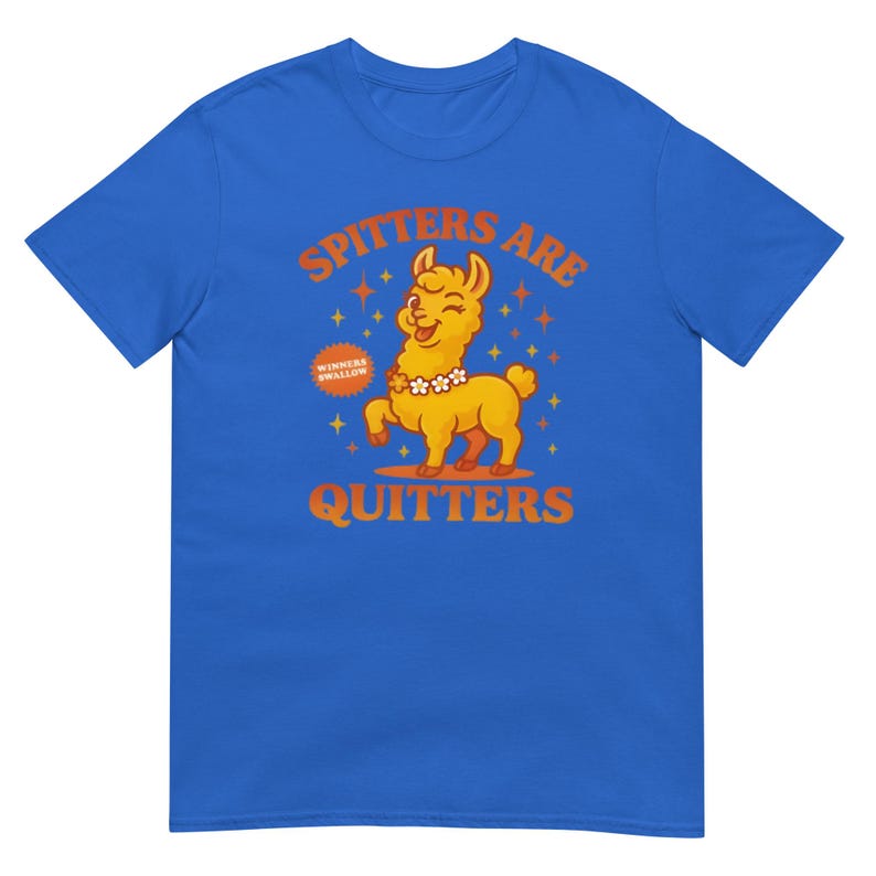 Spitters Are Quitters shirt, funny casual tee for smokers quitting, perfect motivational gift for him or her
