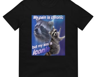 Chronic Pain Iconic Raccoon Graphic Shirt