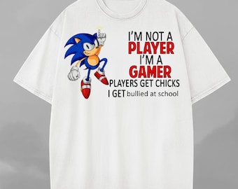 I'm Not A Player I'm A Gamer Players Get Chicks I Get Bullied At School Unisex T-Shirt, Comfort Colors Shirt