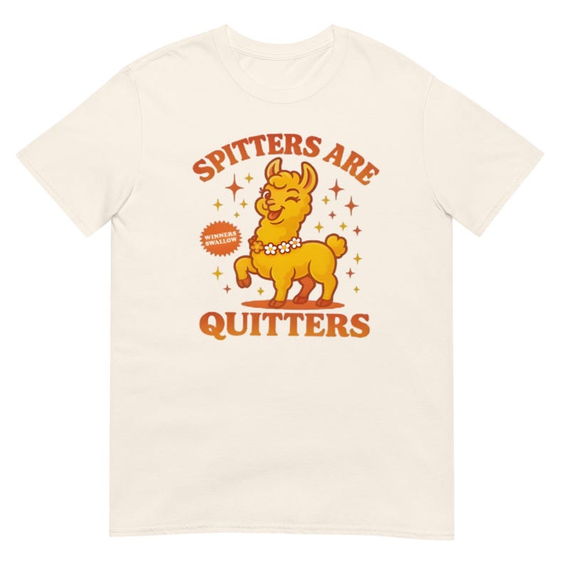 Spitters Are Quitters shirt, funny casual tee for smokers quitting, perfect motivational gift for him or her