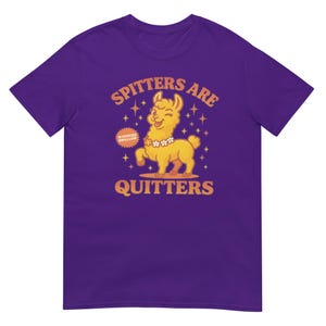 Spitters Are Quitters shirt, funny casual tee for smokers quitting, perfect motivational gift for him or her