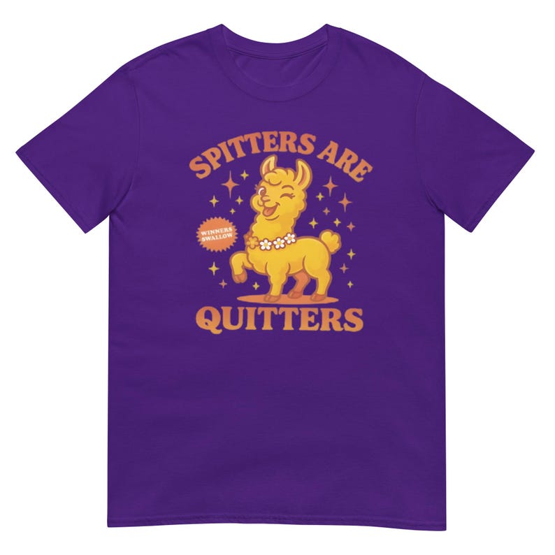 Spitters Are Quitters shirt, funny casual tee for smokers quitting, perfect motivational gift for him or her