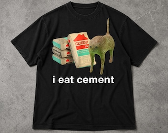 I Eat Cement Cursed Cat Shirt