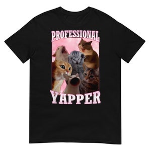 Maglietta professionale con gatto divertente Yapper