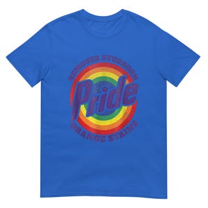Removes Stubborn Orange Stains Pride T Shirt, Durable Cotton Tee, Effective Stain Removal Shirt, Perfect Pride Gift