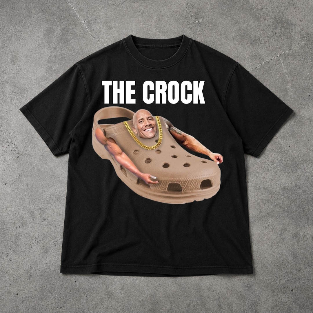 The Crock Shirt, Funny Parody Meme Graphic Tee, Retro Internet