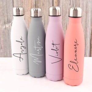 Personalize your water bottle! 500ml. Plenty of colors to choose from!
