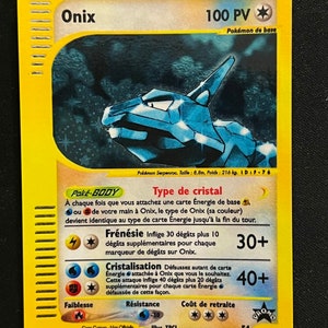 Crystal Onix Custom Pokemon Card