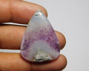 Natural Amethyst Cabochon Amethyst Gemstone Handmade Jewelry Supplies, Healing Crystal use for Meditation 40Cts.34X26mm.