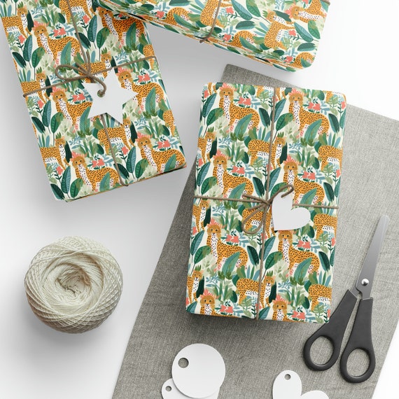 Jungle Cheetahs Birthday Wrapping Paper: Whimsical Gift Wrap
