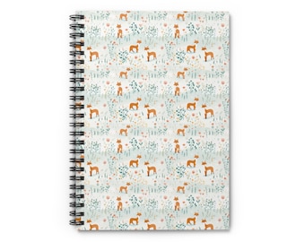 Baby Fox spiraal notitieboek: grillig bosdagboek