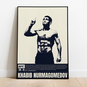 Poster - Sports poster - ufc poster - Khabib Nurmagomedov poster - Modern Wall Art instant download -Printable Art-Print poster-canvas print