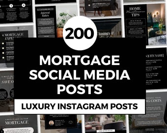 Mortgage Instagram Template: Social Media Posts for Loan Officers (Canva Editable)