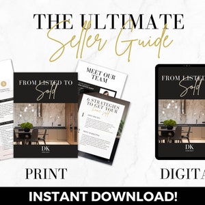 Real Estate Seller Guide, Home Seller, Real Estate Marketing, Listing Presentation, Real Estate Templates, Home Seller Guide, Listing Packet