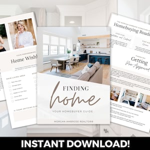 Real Estate Buyers Guide, Luxury Real Estate Marketing, Realtor Guide Canva Template