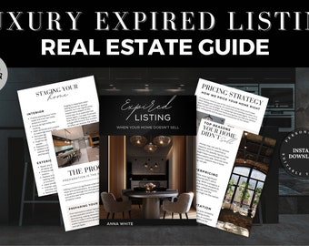 Real Estate Expired Listing Guide | Home Sellers Guide | Real Estate Marketing | Expired Packet | Listing Presentation | Real Estate Canva