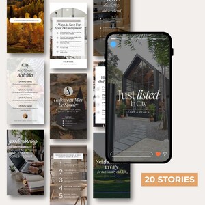 60 Fall Realtor Instagram Posts, Real Estate Social Media Templates ...