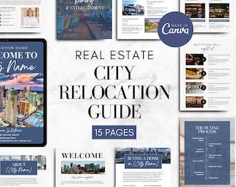 Realtor Local Community Guide Template for Real Estate Agents Marketing Relocation Community Welcome City Guide ebook Canva, Realtor Farming