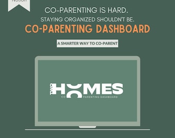 TWOHomes OSS Co-Parenting Notion Dashboard | Geteilter Sorge-Plan | Kinder Kalender, Hausaufgaben Tracker, Medizinisches Tagebuch, Co-Eltern Notizen