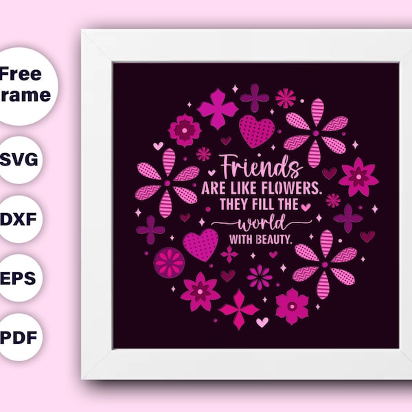 3D FRIENDS SVG, Multilayer Friends Gift Dxf, Cricut Shadow Box SVG, Gift For Papercut, Shadowbox svg - for cricut, Friendship quotes Svg 3D FRIENDS SVG, Multilayer Friends Gift Dxf, Cricut Shadow Box SVG, Gift For Papercut, Shadowbox svg - for cricut, Friendship quotes Svg