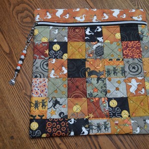 Spooky Halloween Patchwork Project Bag