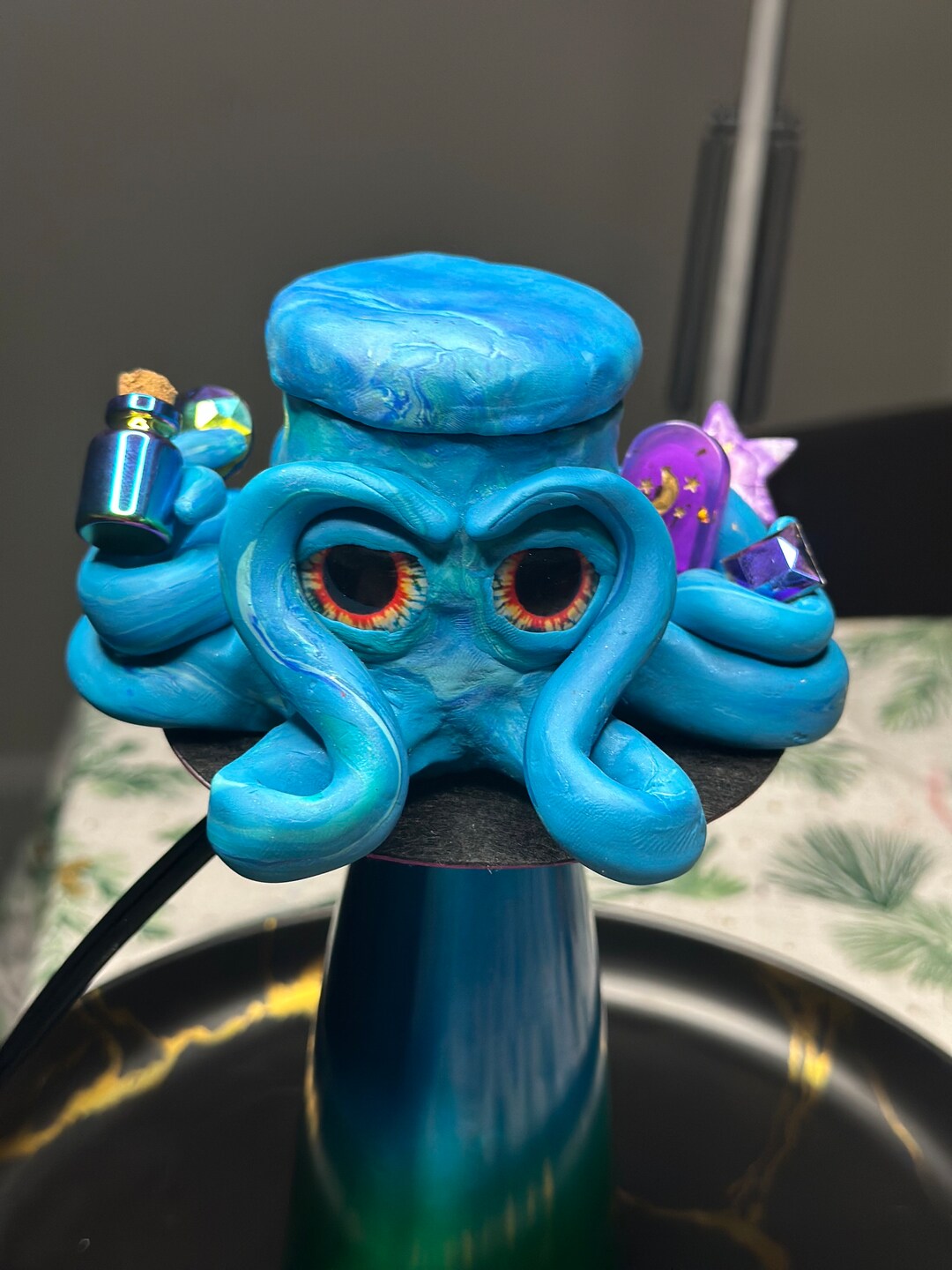 Handmade Polymer Clay Octopus Jar Etsy