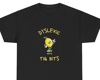 T-shirt mème dyslexique drôle, T-shirt contre la dyslexie de l'an 2000, T-shirts idiots, T-shirt stupide, T-shirts stupides, T-shirt sarcastique, Coups à la corde, Tice Nits, Tig Bits