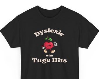 Dyslectische Meme Shirt, grappige Y2k dyslexie T-shirt, domme T-shirts, stom shirt, stomme tees, sarcastische tee, met Tuge Hits, Tice Neten, Tig Bits