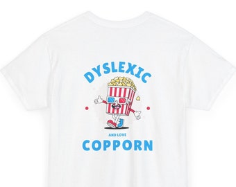 Dyslectische liefde CopPorn, grappige dyslexie shirt, stom Y2k shirt, stomme vintage tees, sarcastische cartoon tee, domme meme shirt, humor T shirt