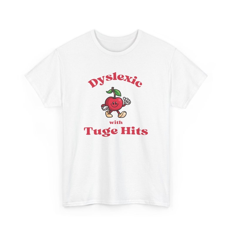 Chemise meme dyslexique, T-shirt drôle contre la dyslexie de l'an 2000, T-shirts idiots, Chemise stupide, T-shirts stupides, T-shirt sarcastique, Avec coups à la corde, Tice Nits, Tig Bits image 1