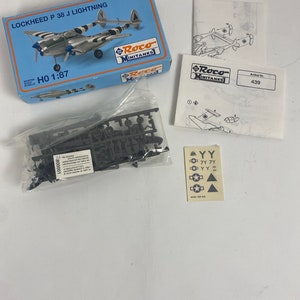 Airplane Assembly Model Kits Lockheed P 38 J Lightning Scale Model