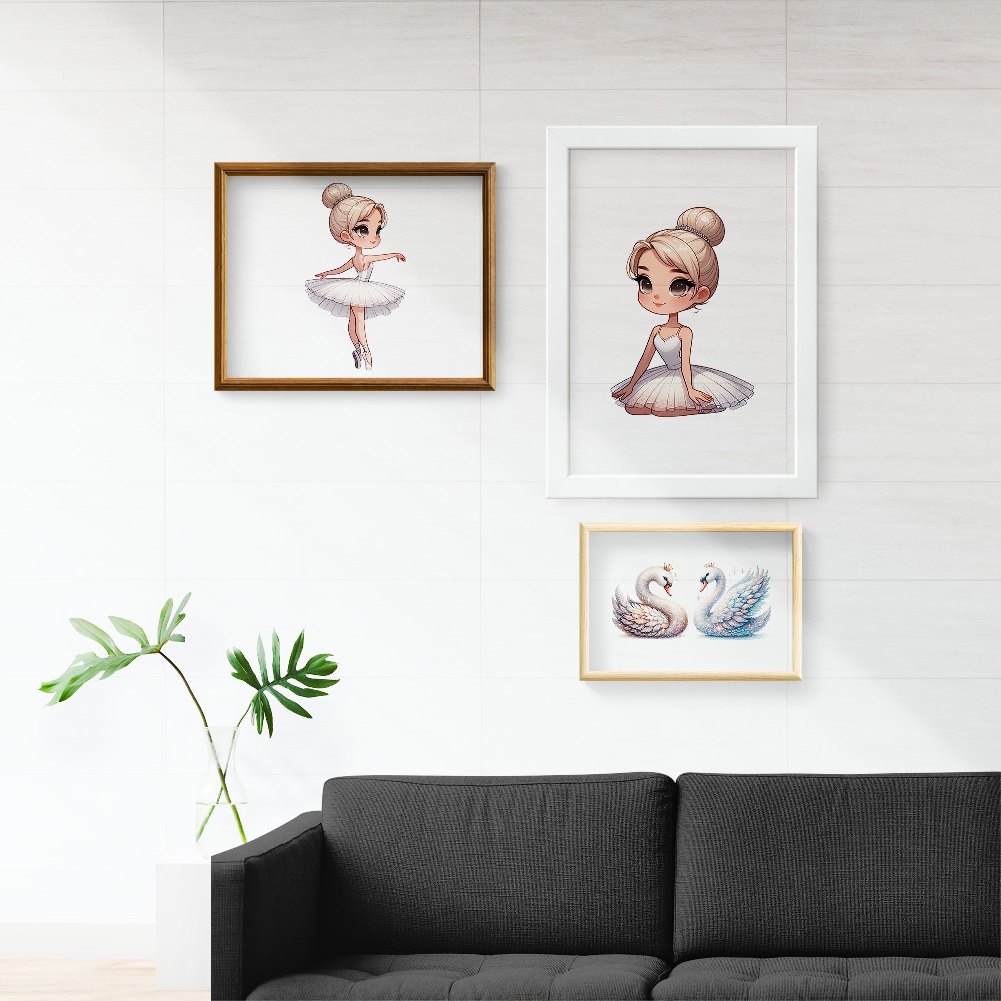 Watercolor Ballerina Clipart Set: Swan Lake Ballet PNG (instant ...