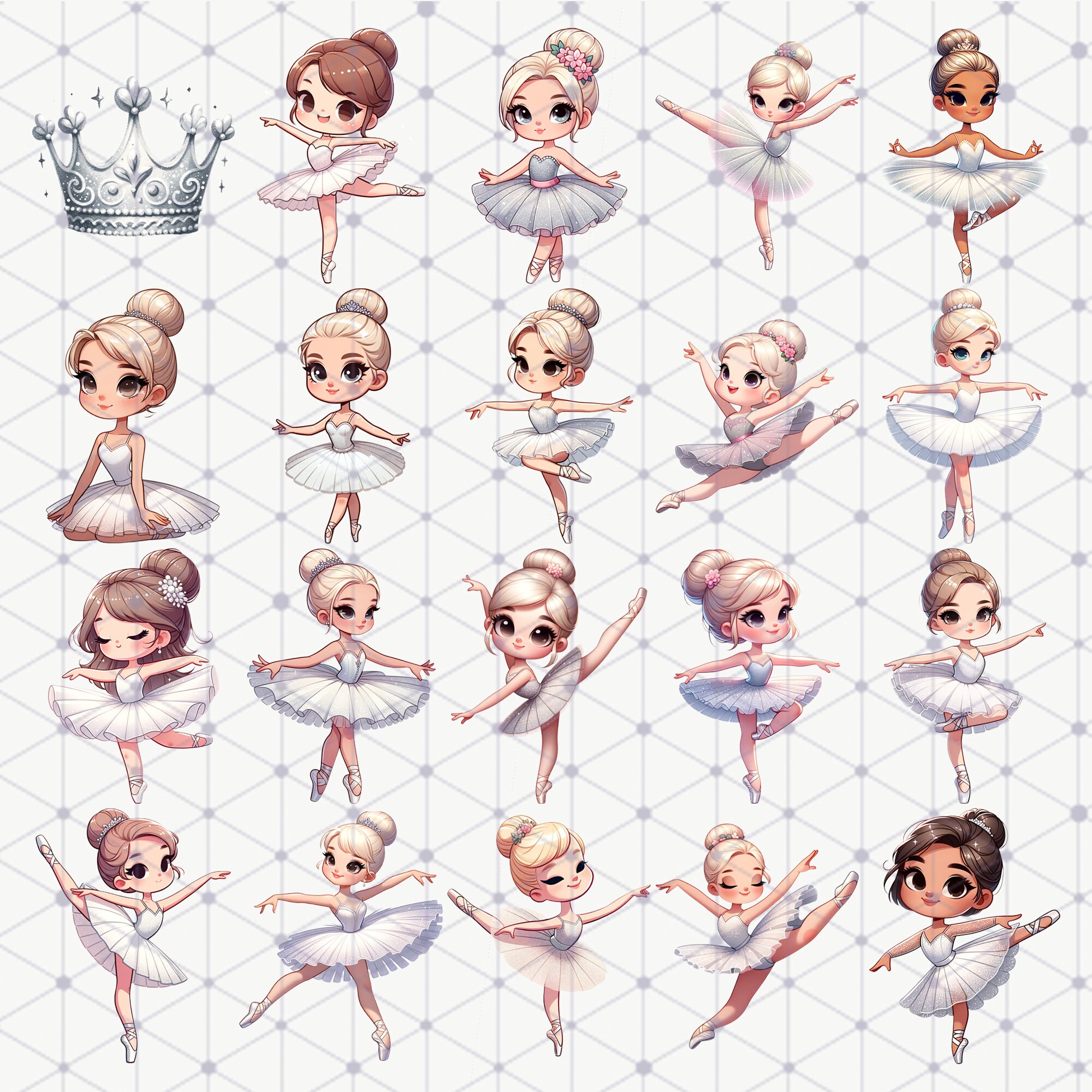 Watercolor Ballerina Clipart Set: Swan Lake Ballet PNG (instant ...