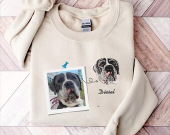 Custom Pet Embroidery Design: Personalized Digital File (Cat, Dog)