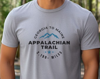 Camiseta de manga corta Appalachian Trail, top deportivo, camiseta AT, camiseta de los Apalaches, camisa atlética, top mochilero, regalo de excursionista