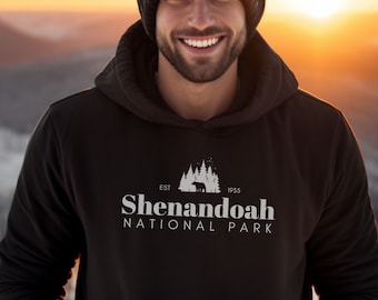 Sudadera con capucha del Parque Nacional Shenandoah, sudadera con capucha SNP, regalo de excursionista, mochilero, ropa de aventura, sudadera con capucha acogedora