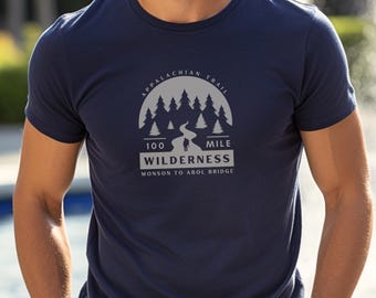 100 Mile Wilderness T-Shirt, Appalachian Trail Tee, Hiker Gift, Maine Shirt, Backpacker Present, Crewneck Keepsake