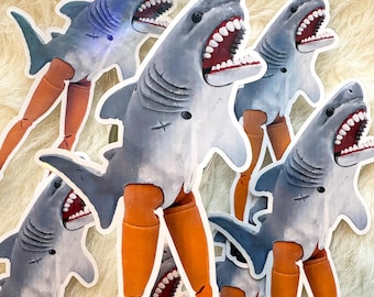 SHARBIE the Sharkin' Barbie Waterpoof Vinyl sticker
