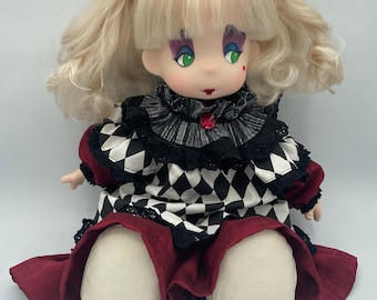 Sad Girl Clown Custom Doll