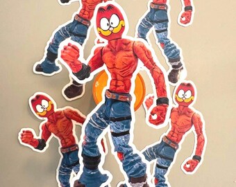 JNCO Nostalgic Crazy Orange Cat Sticker