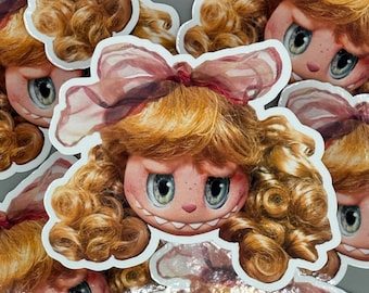 Labubu Lafufu doll head sticker unique and probably not cursed