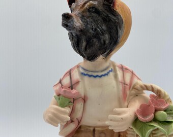 OOAK Wolf Boy Bisque Figurine