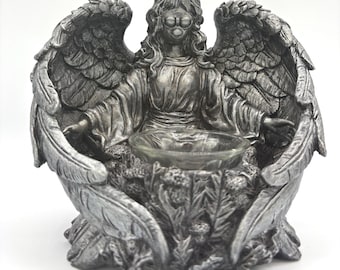 Silver Biblically Inaccurate Angel Furby Goddess Candle Holdert